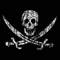 Vintage Skull Pirate Flag Womens Tank Top