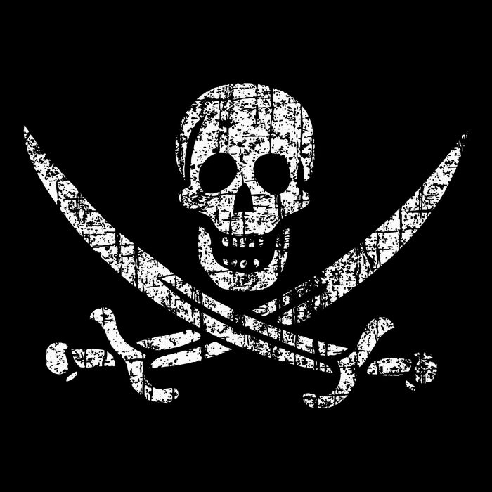 Vintage Skull Pirate Flag Womens Tank Top