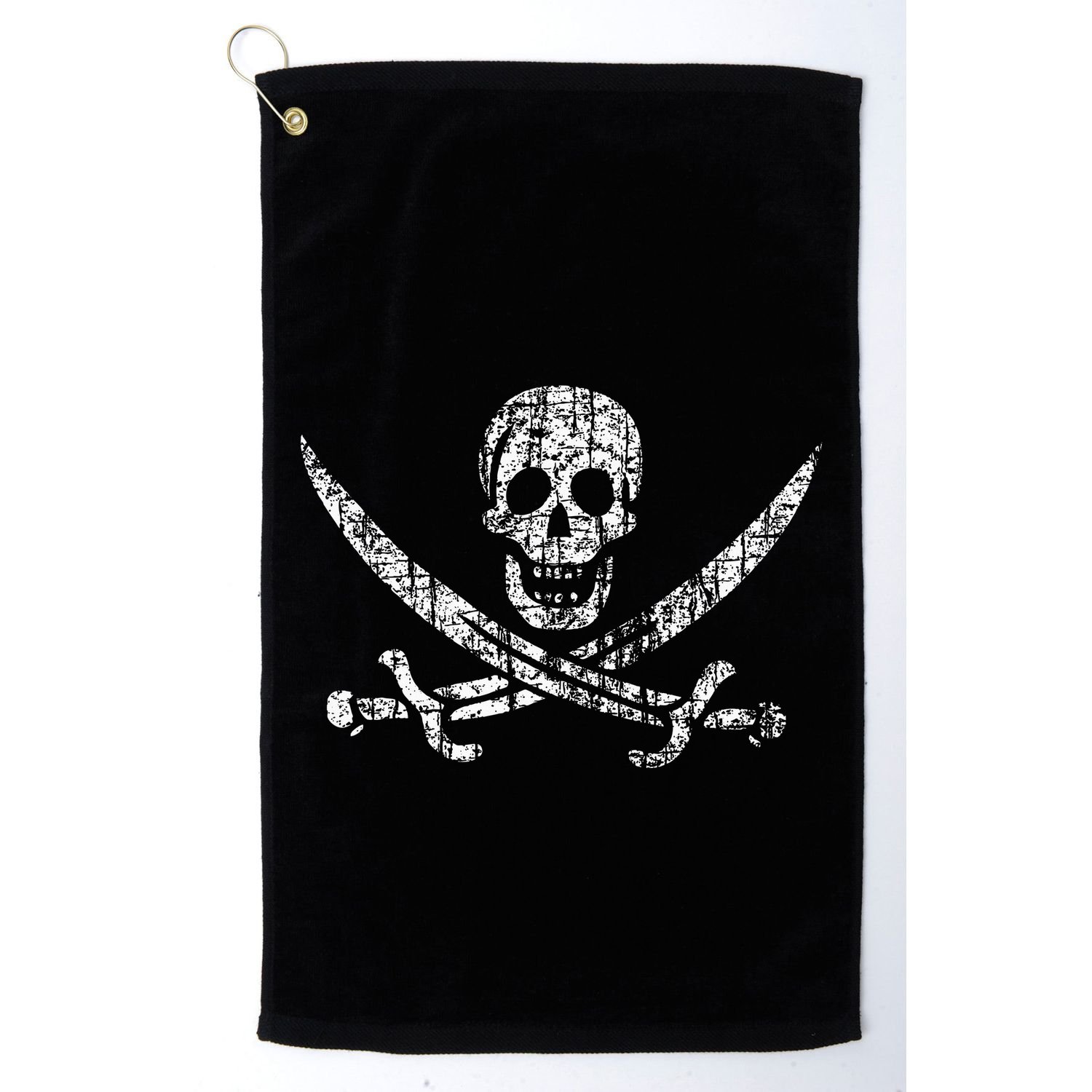 Vintage Skull Pirate Flag Golf Towel