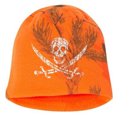 Vintage Skull Pirate Flag Kati - Camo Knit Beanie