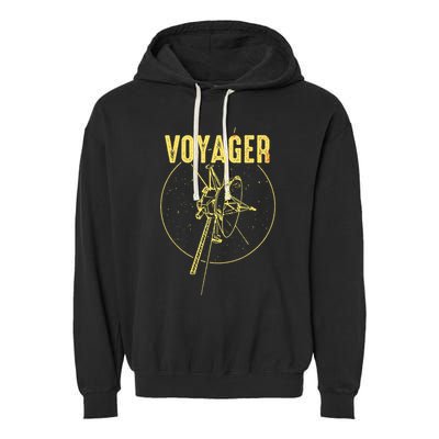 Voyager Space Probe Solar System Astronomy Spaceflight Garment-Dyed Fleece Hoodie