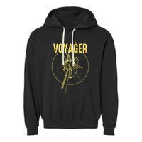 Voyager Space Probe Solar System Astronomy Spaceflight Garment-Dyed Fleece Hoodie