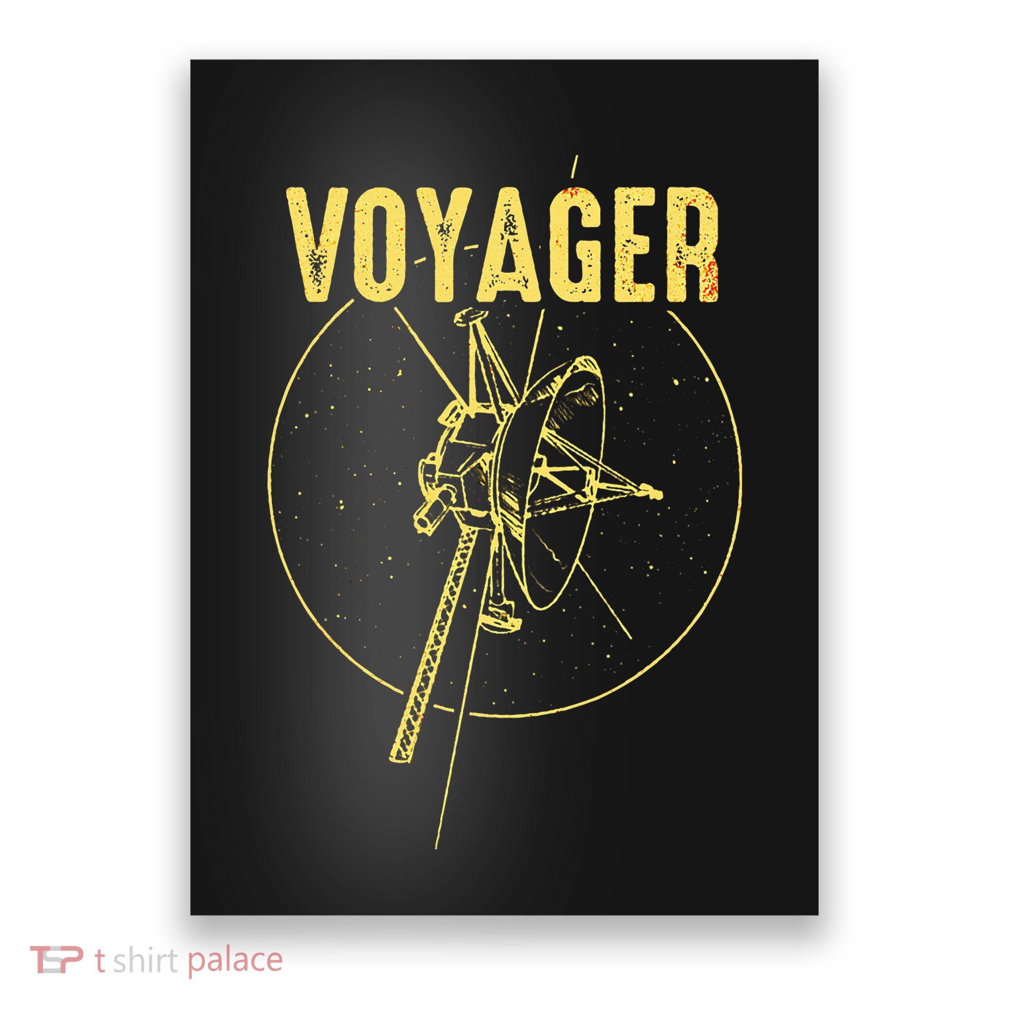 Voyager Space Probe Solar System Astronomy Spaceflight Poster