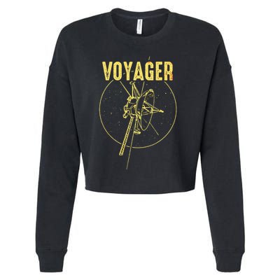 Voyager Space Probe Solar System Astronomy Spaceflight Cropped Pullover Crew