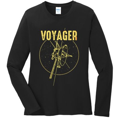 Voyager Space Probe Solar System Astronomy Spaceflight Ladies Long Sleeve Shirt