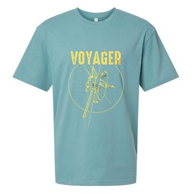 Voyager Space Probe Solar System Astronomy Spaceflight Sueded Cloud Jersey T-Shirt
