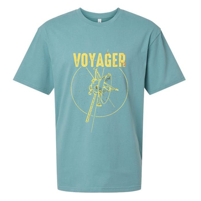 Voyager Space Probe Solar System Astronomy Spaceflight Sueded Cloud Jersey T-Shirt