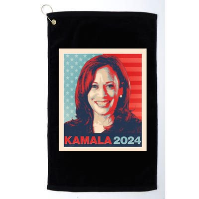 Vintage Style Poster Vote Kamala Harris 2024 Platinum Collection Golf Towel