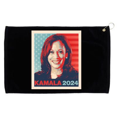 Vintage Style Poster Vote Kamala Harris 2024 Grommeted Golf Towel