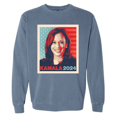 Vintage Style Poster Vote Kamala Harris 2024 Garment-Dyed Sweatshirt