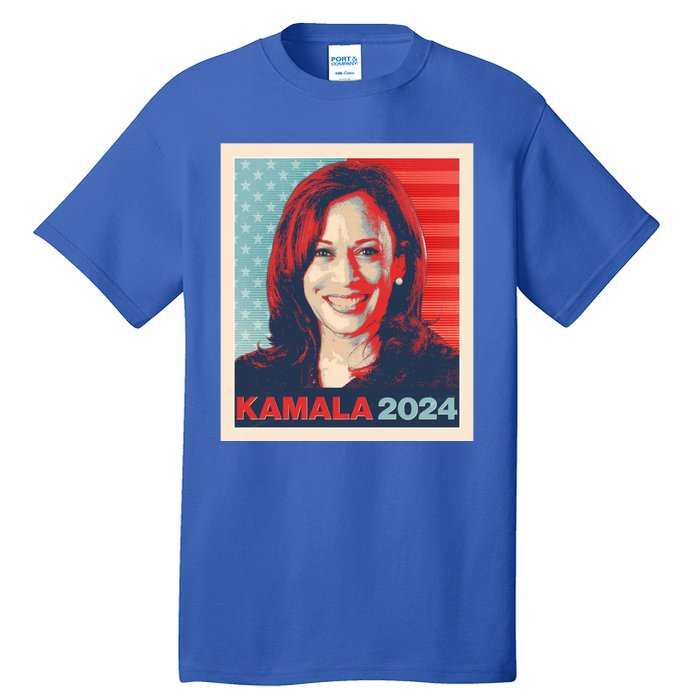 Vintage Style Poster Vote Kamala Harris 2024 Tall T-Shirt