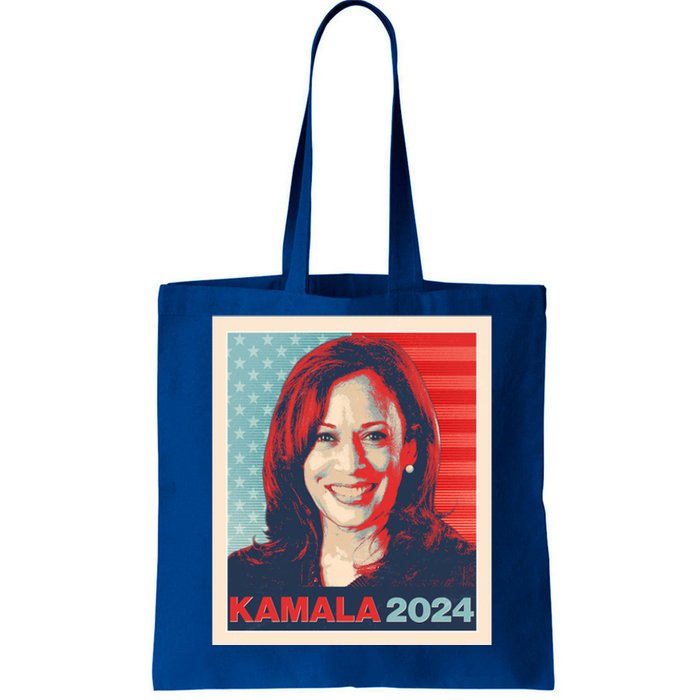 Vintage Style Poster Vote Kamala Harris 2024 Tote Bag