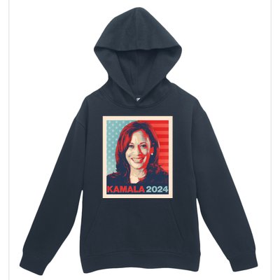 Vintage Style Poster Vote Kamala Harris 2024 Urban Pullover Hoodie