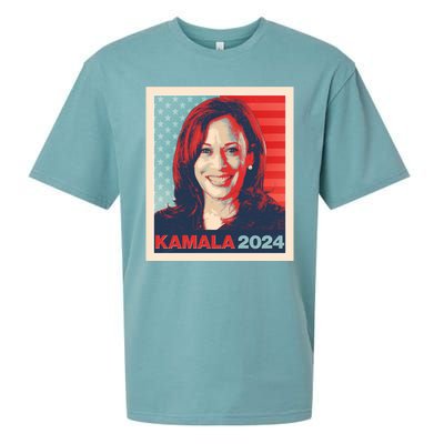 Vintage Style Poster Vote Kamala Harris 2024 Sueded Cloud Jersey T-Shirt