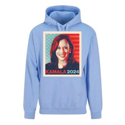 Vintage Style Poster Vote Kamala Harris 2024 Unisex Surf Hoodie