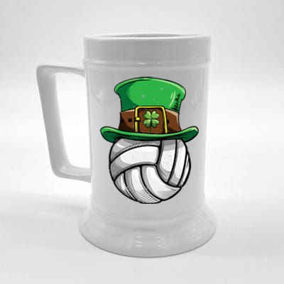 Volleyball St Patricks Day Leprechaun Ball Sports Meaningful Gift Beer Stein