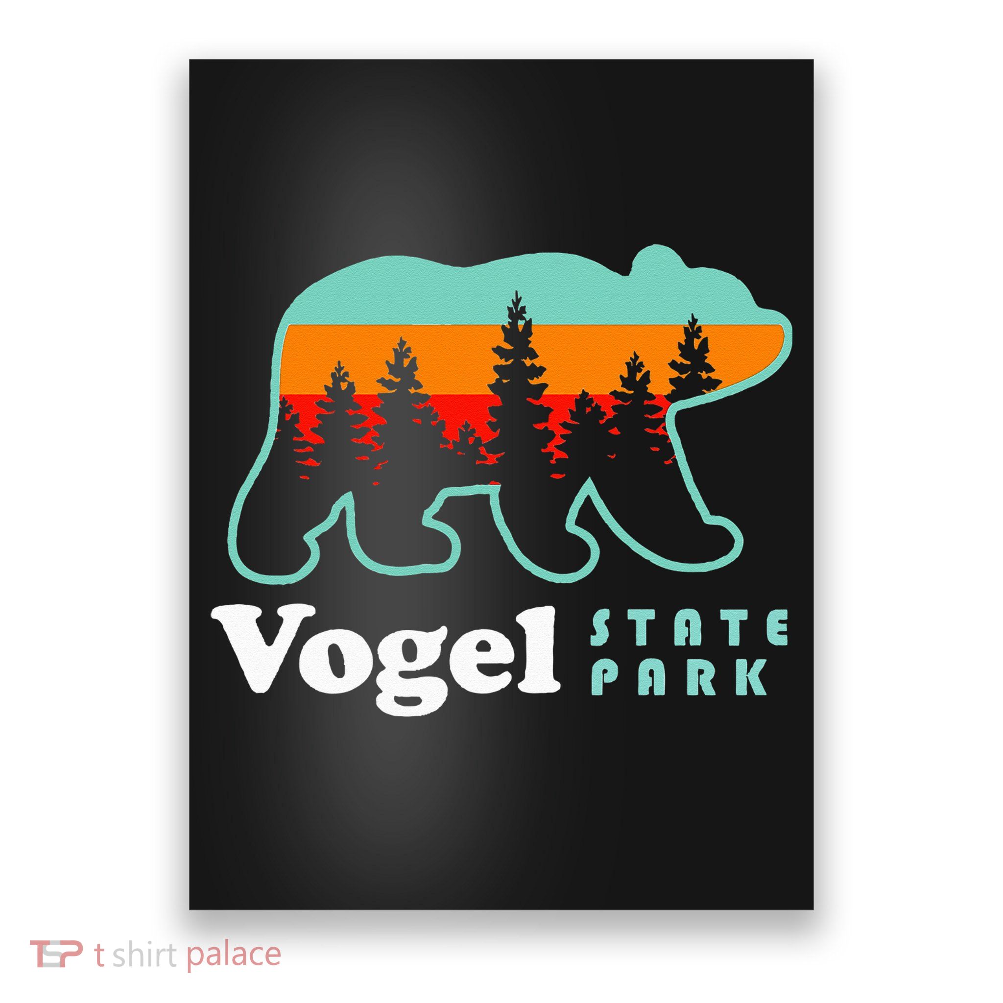 Vogel State Park Camping Georgia Lake Bear Poster