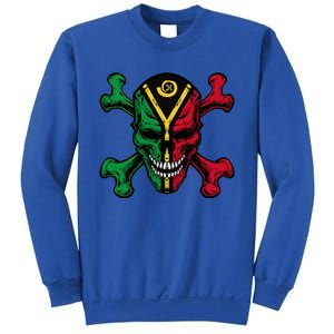 Vanuatu Skull Pride Vanuatuan Flag Roots Vanuatu Souvenir Gift Sweatshirt