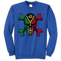 Vanuatu Skull Pride Vanuatuan Flag Roots Vanuatu Souvenir Gift Sweatshirt