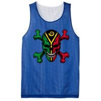 Vanuatu Skull Pride Vanuatuan Flag Roots Vanuatu Souvenir Gift Mesh Reversible Basketball Jersey Tank