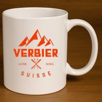 Verbier Suisse Premium 11oz C Handle Ceramic Mug