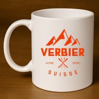 Verbier Suisse Premium 11oz C Handle Ceramic Mug