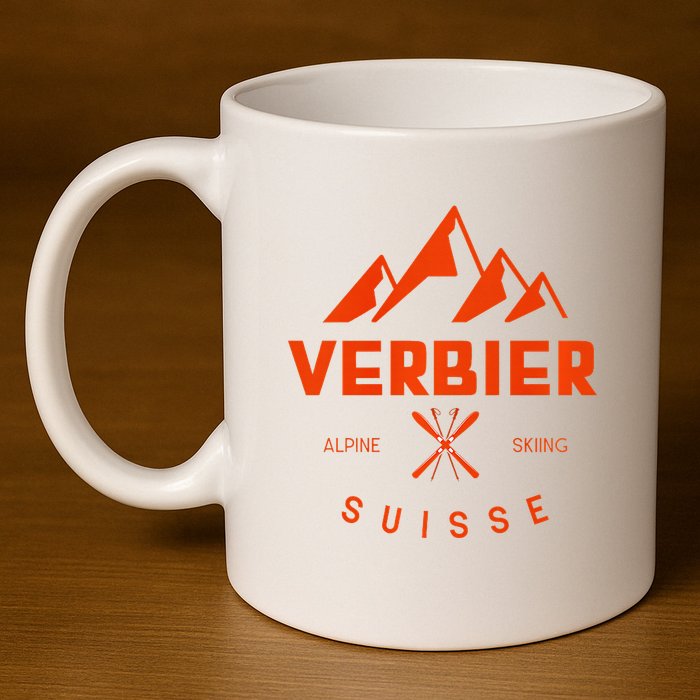 Verbier Suisse Premium 11oz C Handle Ceramic Mug