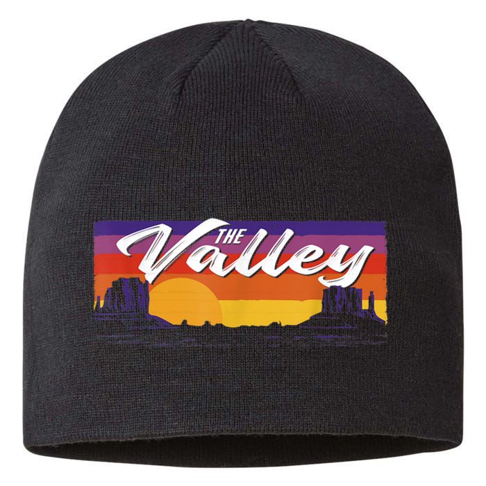 Vintage Sunset Phoenix Arizona, Phoenix Basketball Sustainable Beanie