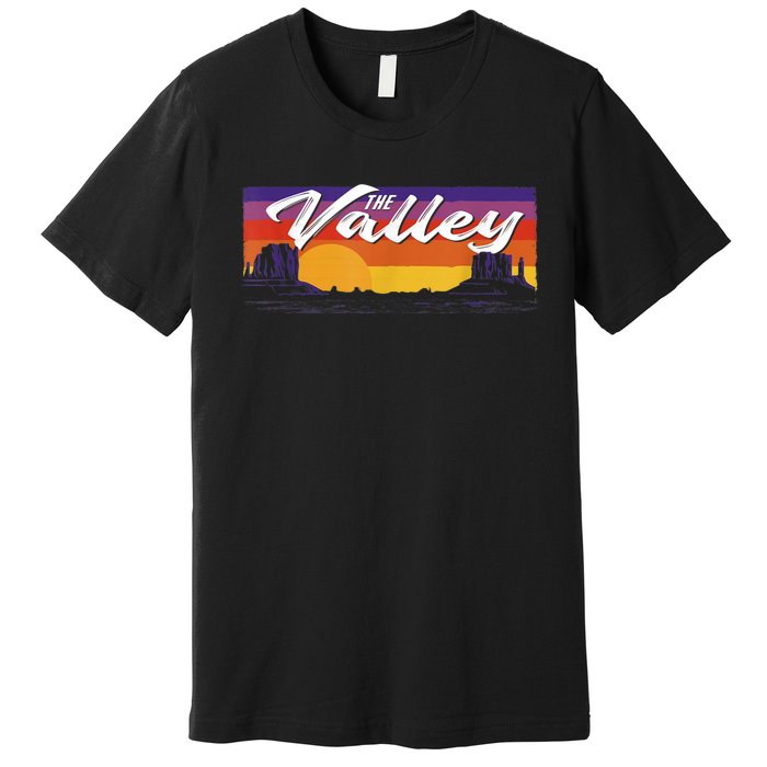 Vintage Sunset Phoenix Arizona, Phoenix Basketball Premium T-Shirt