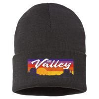 Vintage Sunset Phoenix Arizona, Phoenix Basketball Sustainable Knit Beanie