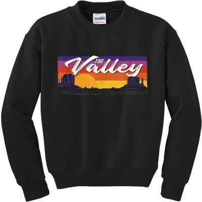 Vintage Sunset Phoenix Arizona, Phoenix Basketball Kids Sweatshirt