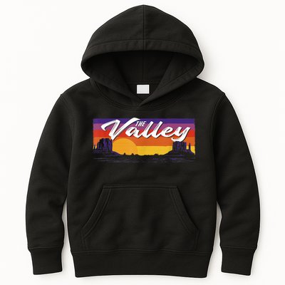 Vintage Sunset Phoenix Arizona, Phoenix Basketball Kids Hoodie