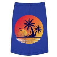 Vintage Sunrise Palms Vacay Summer Vacation Vibes Tee Sunset Gift Doggie Tank