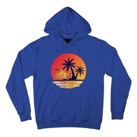 Vintage Sunrise Palms Vacay Summer Vacation Vibes Tee Sunset Gift Hoodie