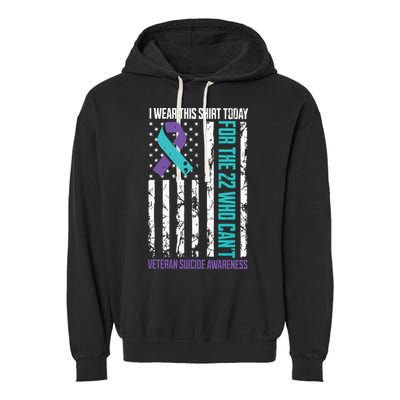 Veteran Suicide Prevention Suicide Awareness Crisis Garment-Dyed Fleece Hoodie