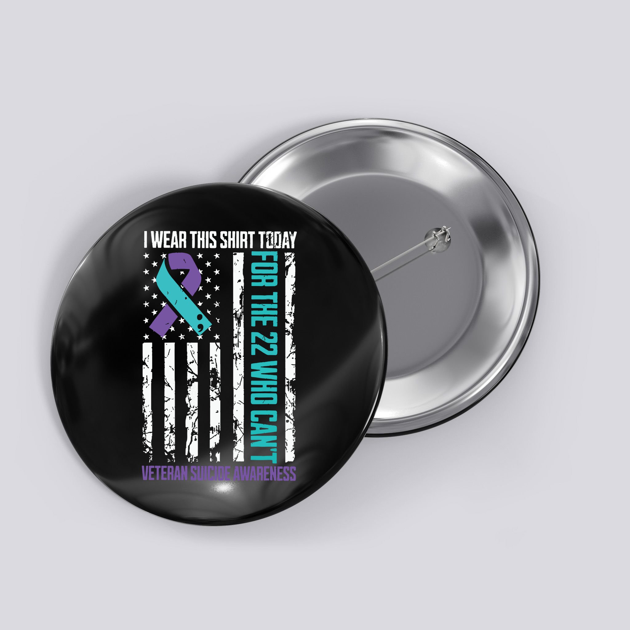 Veteran Suicide Prevention Suicide Awareness Crisis Button