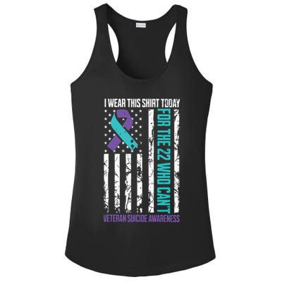 Veteran Suicide Prevention Suicide Awareness Crisis Ladies PosiCharge Competitor Racerback Tank