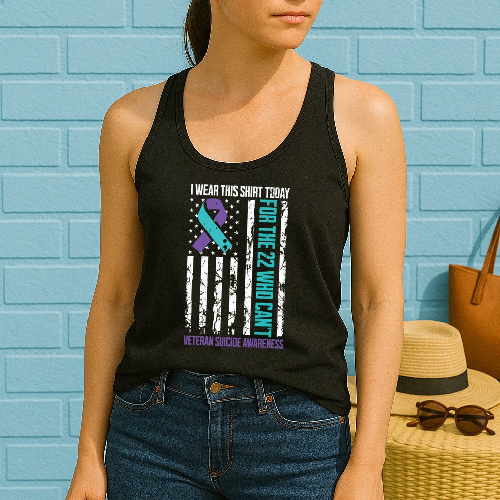 Veteran Suicide Prevention Suicide Awareness Crisis Womens Tank Top