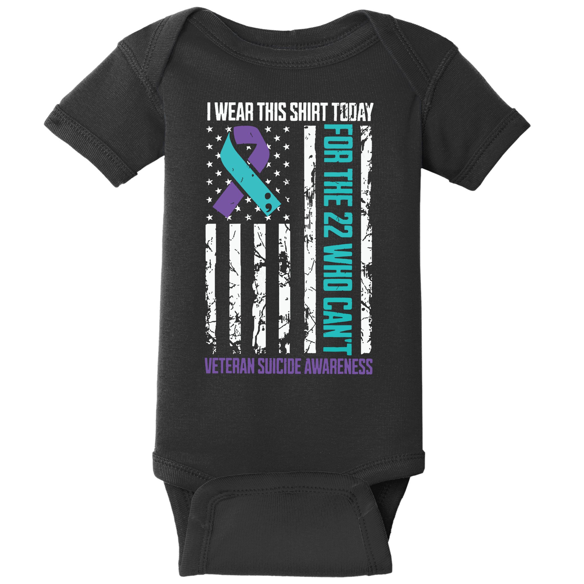 Veteran Suicide Prevention Suicide Awareness Crisis Baby Bodysuit