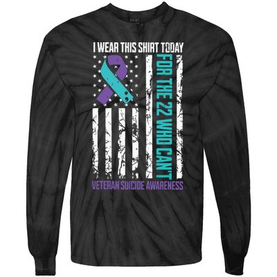 Veteran Suicide Prevention Suicide Awareness Crisis Tie-Dye Long Sleeve Shirt