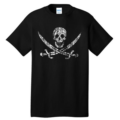 Vintage Skull Pirate Flag Tall T-Shirt