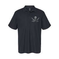 Vintage Skull Pirate Flag Softstyle Adult Sport Polo