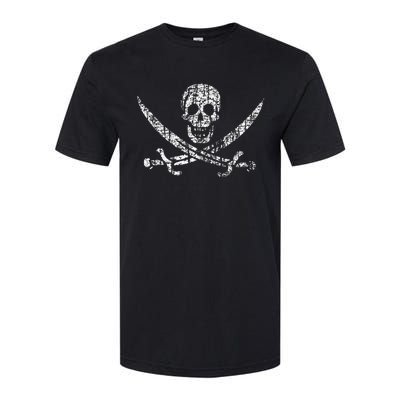 Vintage Skull Pirate Flag Softstyle® CVC T-Shirt