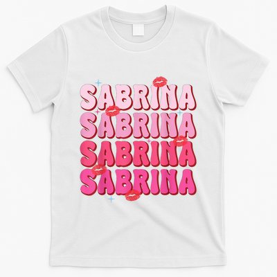 Vintage Sabrina Personalized Name I Love Sabrina Groovy T-Shirt