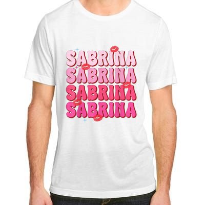 Vintage Sabrina Personalized Name I Love Sabrina Groovy Adult ChromaSoft Performance T-Shirt