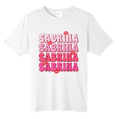 Vintage Sabrina Personalized Name I Love Sabrina Groovy Tall Fusion ChromaSoft Performance T-Shirt