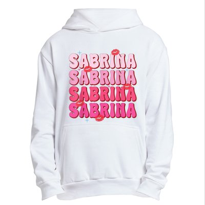 Vintage Sabrina Personalized Name I Love Sabrina Groovy Urban Pullover Hoodie