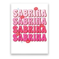 Vintage Sabrina Personalized Name I Love Sabrina Groovy Poster