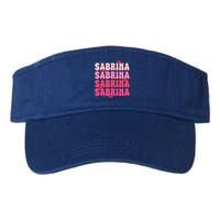 Vintage Sabrina Personalized Name I Love Sabrina Valucap Bio-Washed Visor