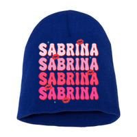 Vintage Sabrina Personalized Name I Love Sabrina Short Acrylic Beanie